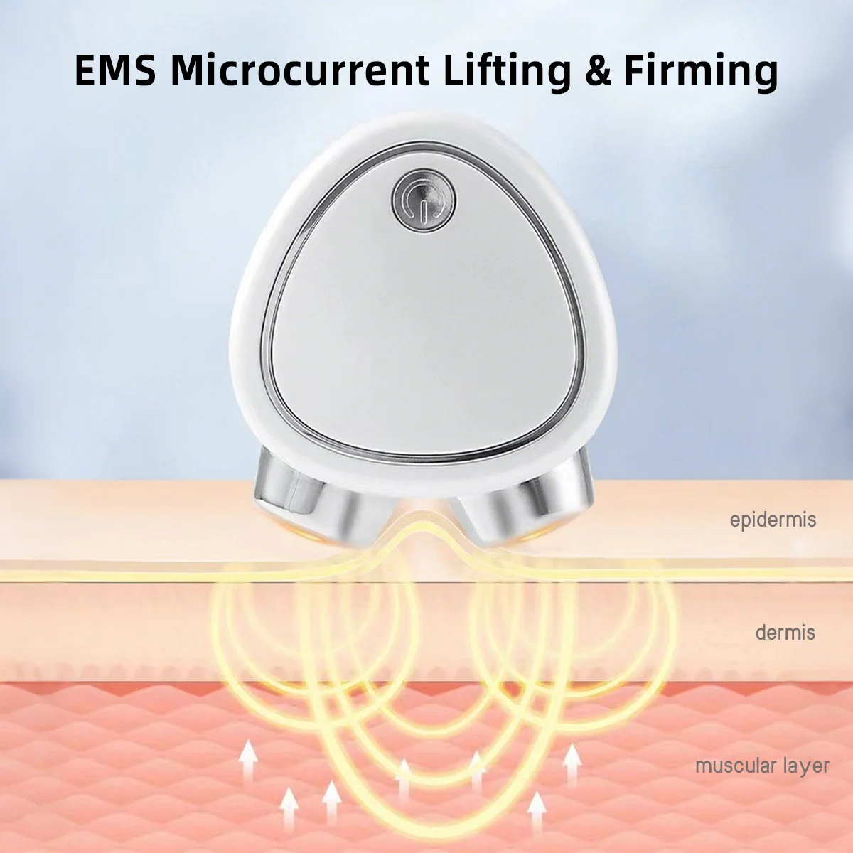 Portable Ems Microcurrent 3D Roller Beauty Device Face Lifting Tightening Skin Reducing Edema Brightening Complexion Care Tool