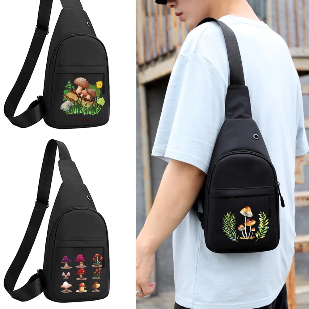 

Chest Pack 2025 New Men Phone Chest Bag Multi-functional Lightweight Mushroom Series Shoulder Large Capacity Crossbody Bags