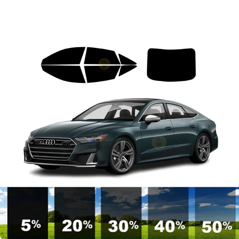 

precut Removable Window Tint Film For Car 100% UVR 5%-70%VLT Heat Insulation Carbon ﻿For AUDI S7 4 DR SEDAN 2020-2022