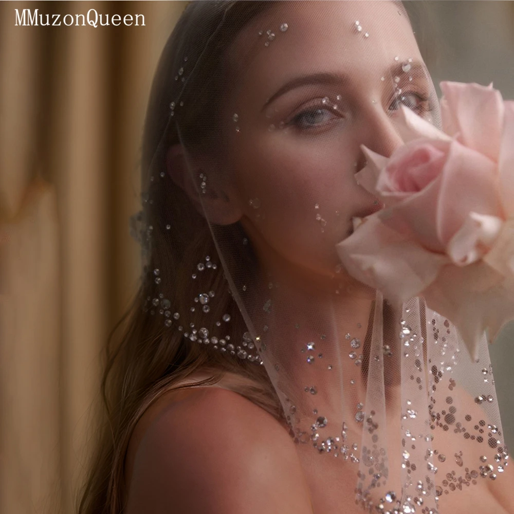 

TOPQUEEN Короткое женское платье в маске с блестящей ромбовидной фатой и элегантностью Nobility по индивидуальному заказу velo de novia MA14
