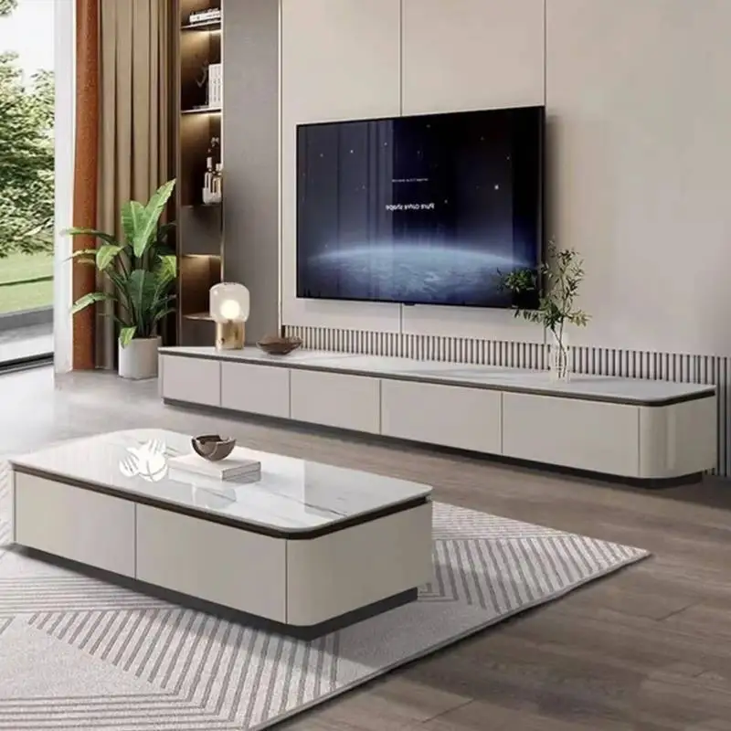 

White Decoration Tv Cabinet Simple Holder Narrow Designer Saving Tv Stands Storage Indoor Unique Mueble Televisor Furniture Home