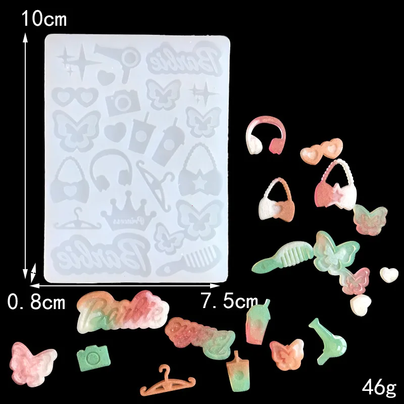 New Mould Multiple Styles of Korean-Style New Sand-Flow Accessories DIY Silicone Molds for Handmade Jewelry and Home Decor Mold