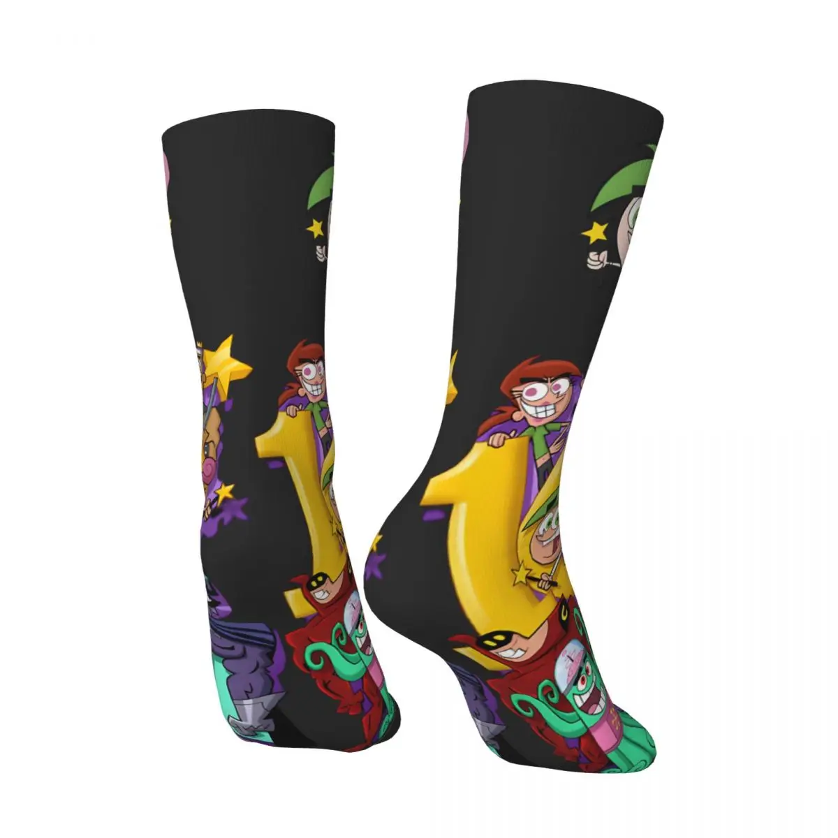 Combination Men's Socks Vintage Harajuku The Fairly Oddparents Street Style Novelty Seamless Crew Sock