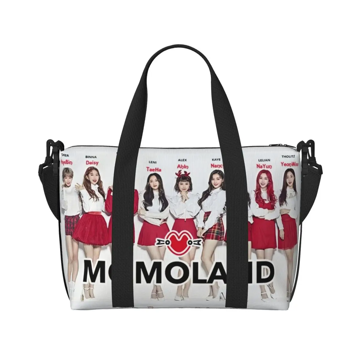 Custom Kpop Mama Lands Fashion Tote Bag Women Large Capacity Gym Beach Travel Bags