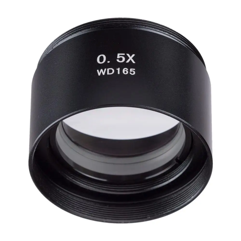 Barlow Lens -amscope Supplies 0.5x Barlow Lens For Sm Series Stereo Microscopes (48mm)