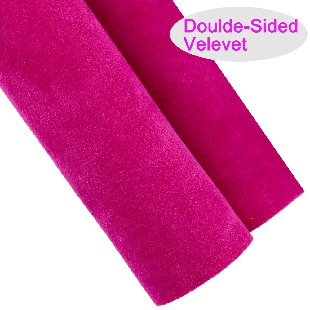 20/50x120cm Doppelseitiges Künstliches Wildleder Samt Kunstleder Flock Stoff Leder Für Handtasche Bögen DIY Dekoration H0608 – Detail 3