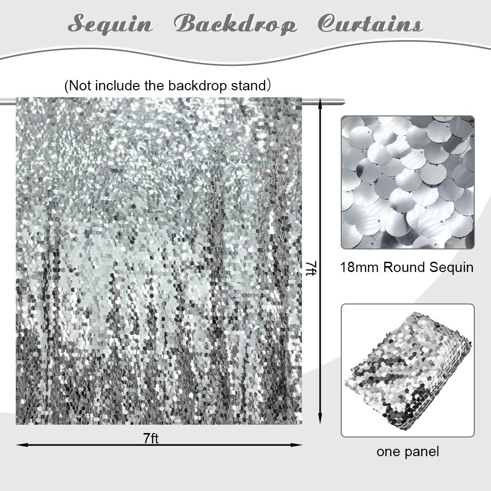 خلفية للتصوير بالترتر اللامع Mehofond ، ديكور حفلة عيد الميلاد ، خلفيات الزفاف ، فوتوزون للأطفال ، ذهبية وفضية