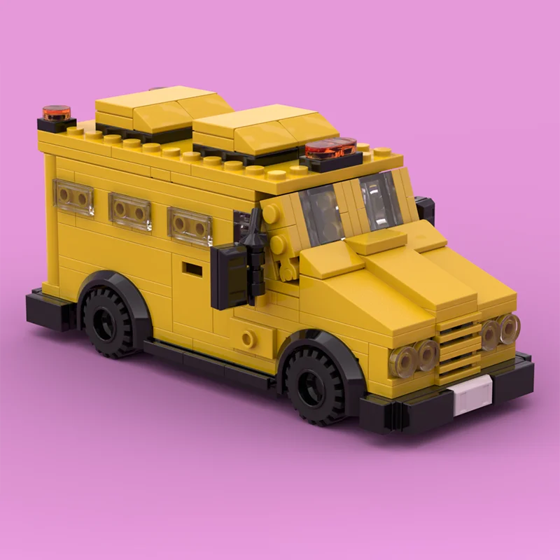

263 pieces MOC city car sturdy compact armored cash transporter assembly building blocks toy children's birthday gift