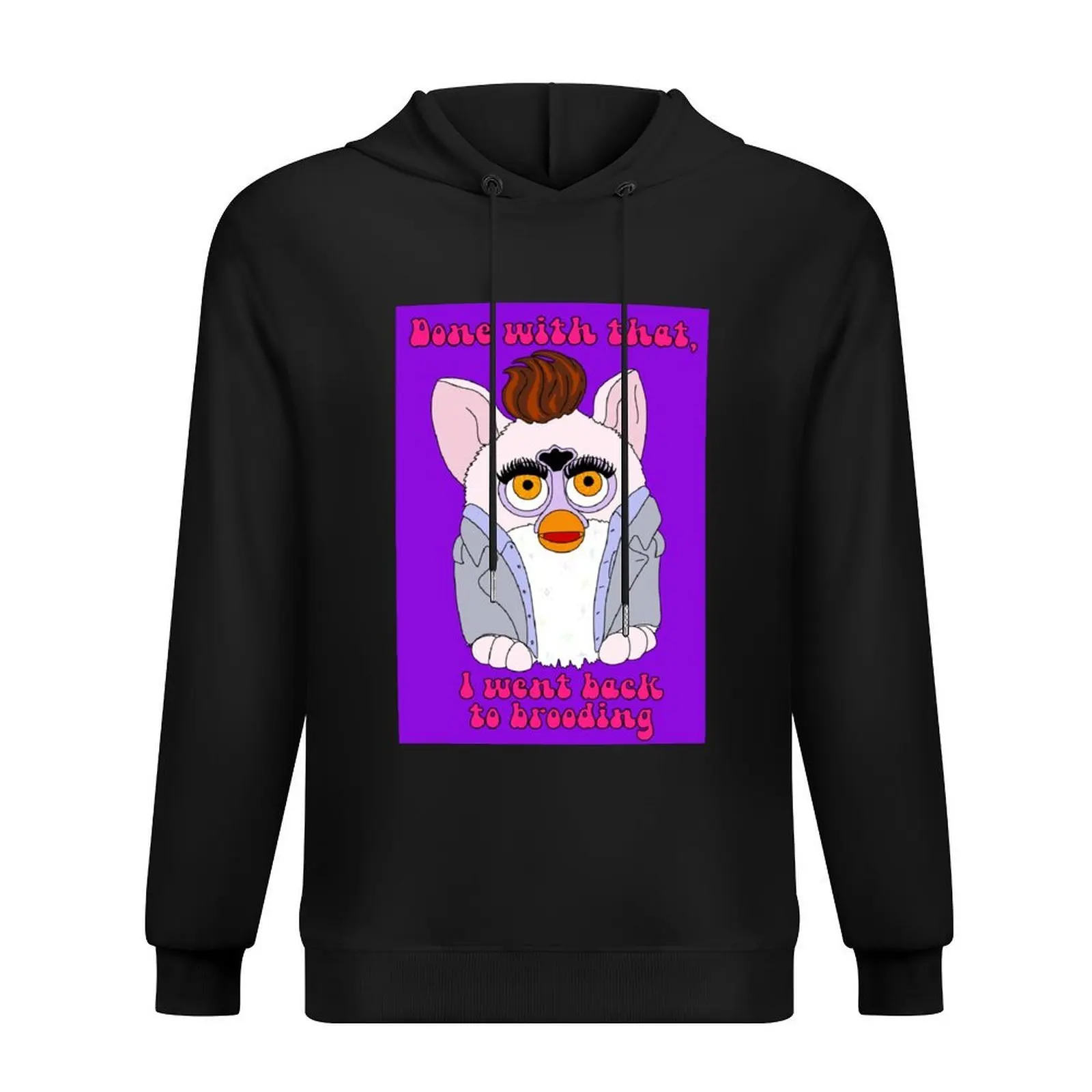 

Furby Twilight Edward Cullen “Done with that, I went back to brooding.” Midnight Sun meme Hoodie men's clothes blouse hoodie men
