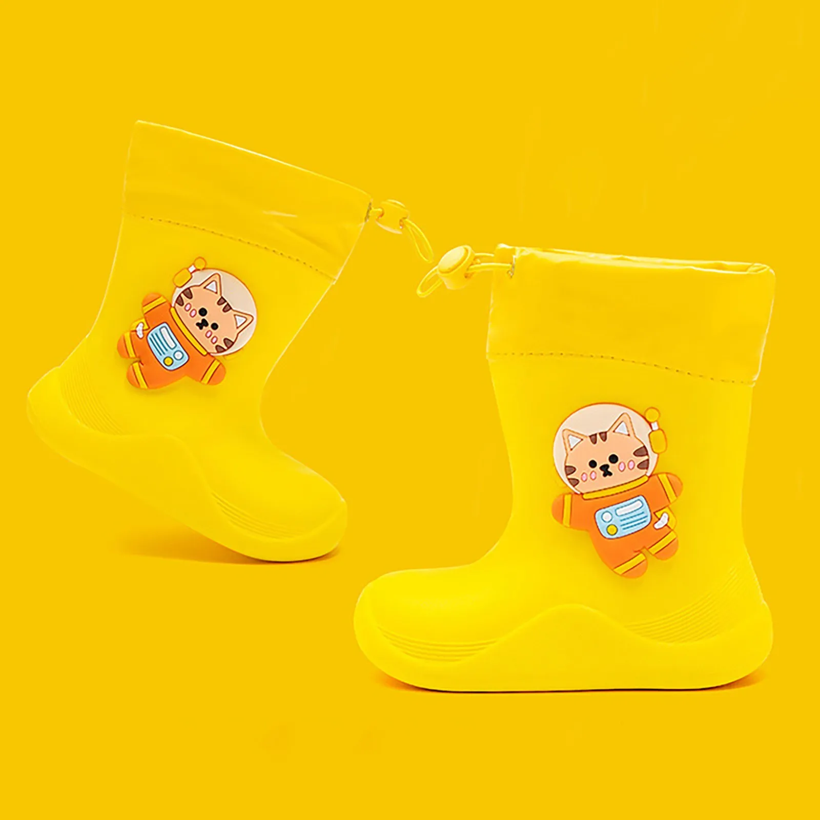 Kids Booties For Girls Kids Shoes Short Rain Boots For Kids Go To School Ankle Rainboot Slip On Garden Boot Rubber Shoes