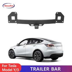 Rear Tow Hook Adapter Trailer Ring Receiver for Tesla Model Y 2021-2026 Model 3 2020-2024 Tow Hitch Towing Hook Accessories