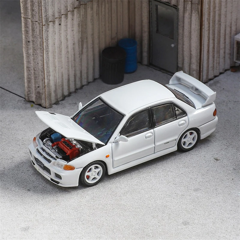 사전 판매 후지 1:64 랜서 EVO III GRS 에볼루션 다이캐스트 자동차 모델 미니어처 선물