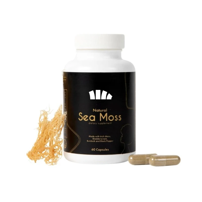 Seaweed  Capsule 7000mg, Containing Black Seed Oil, Turmeric, Elderberry, Swordfish, Ginger, Manuka, Vitamin C and D3, ACV