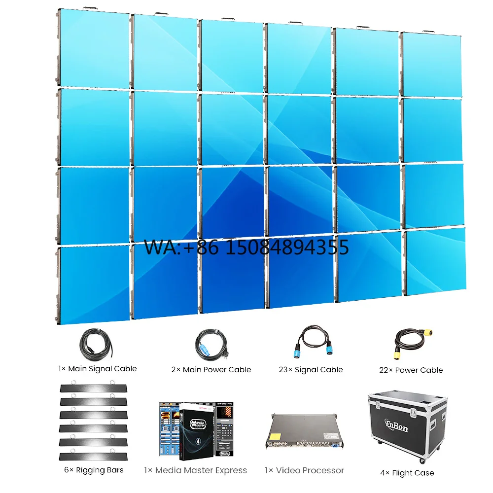ENBON P2.6 P2.9 P3.9 P4.81 Outdoor Indoor LED Rental Display Modular Concert Church Stage LED Display Screen Video 3-Year
