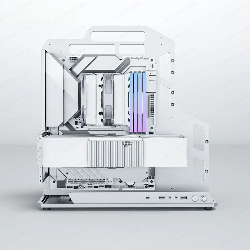 High-end Gaming Computer Case ATX Mid-tower with Tempered Glass Panel, Suitable for Computer Gamers