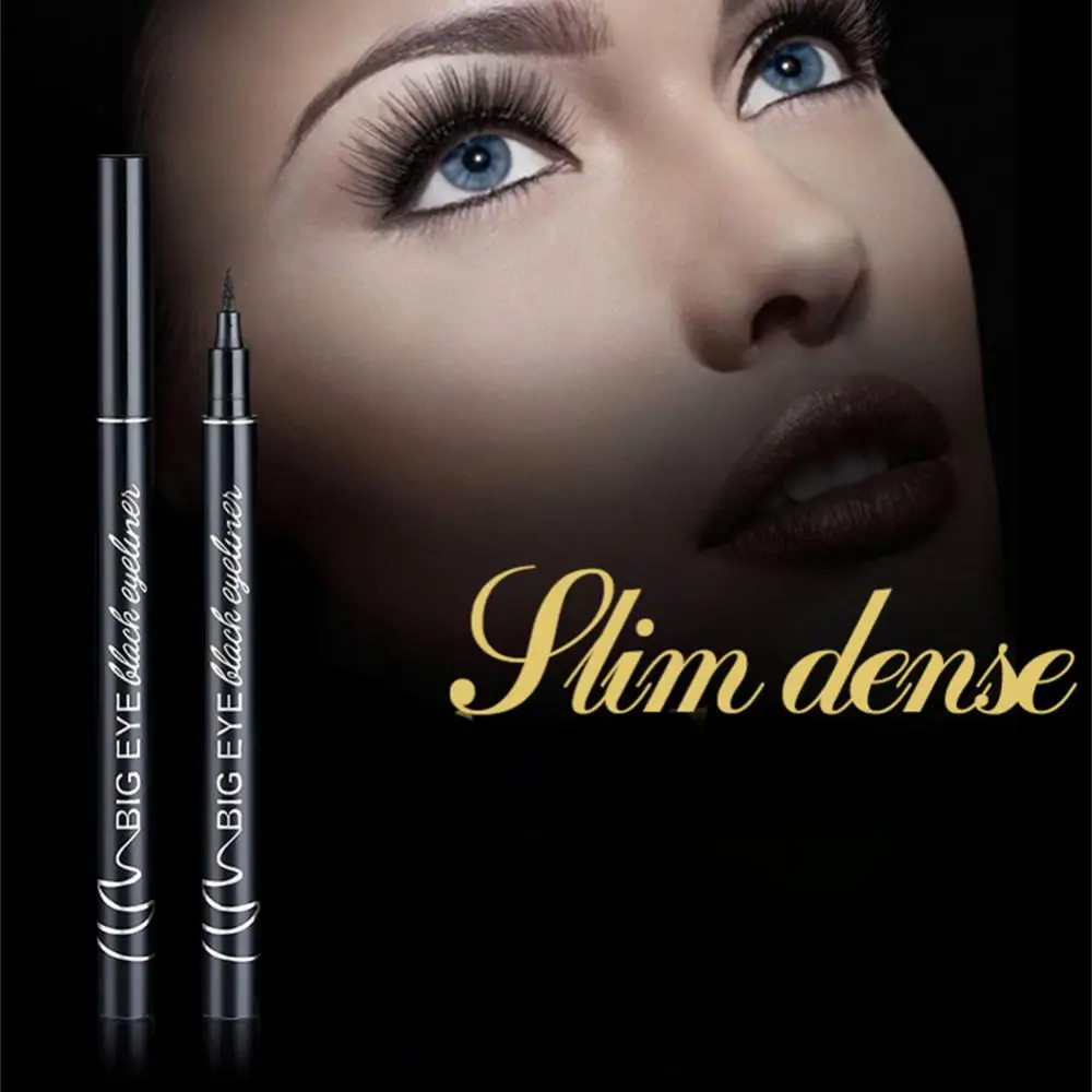 Anti-Zweet Eyeliner Cool Zwart Waterdicht Niet Vegen Koele Zwarte Eyeliner Starry Sky Thin Head Eyeliner Pen Cosmetische Make-Up