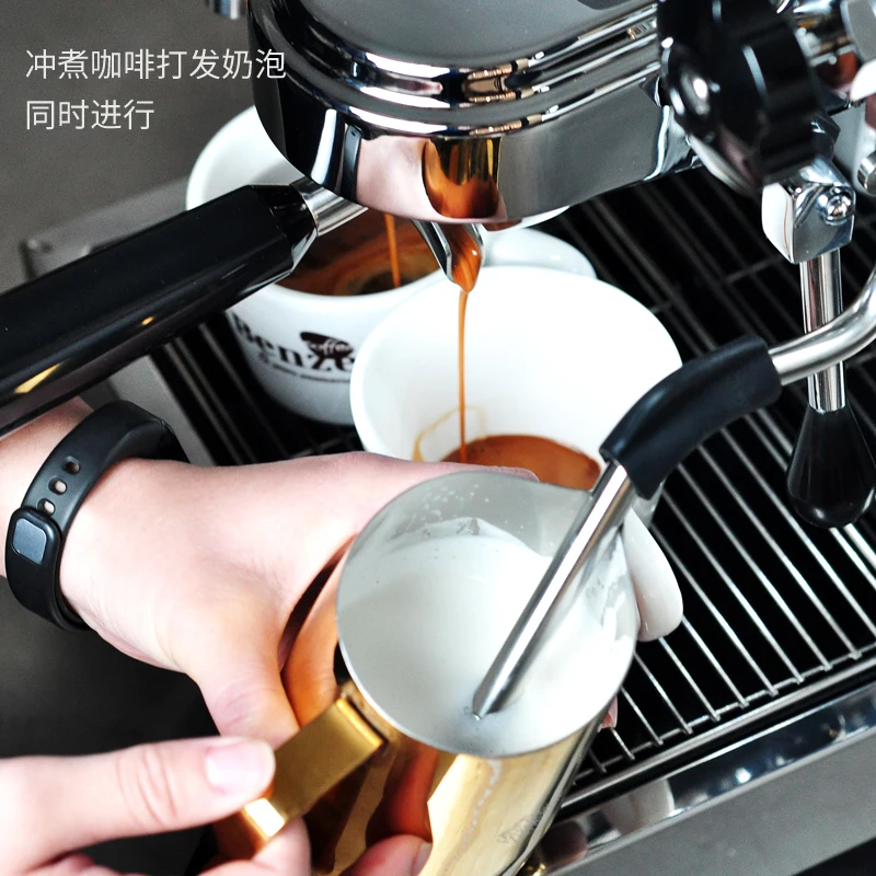 Coffee Machines Dual Mode 4 Types of Pre-soak Simultaneous Operation of Extraction and Milk Frothing Steam Espresso Machine