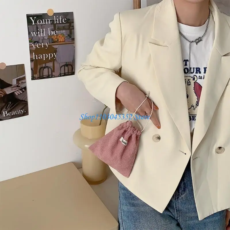 حقيبة مريحة برباط لسهولة تخزين المكياج وحقيبة مستحضرات التجميل لأحمر الشفاه