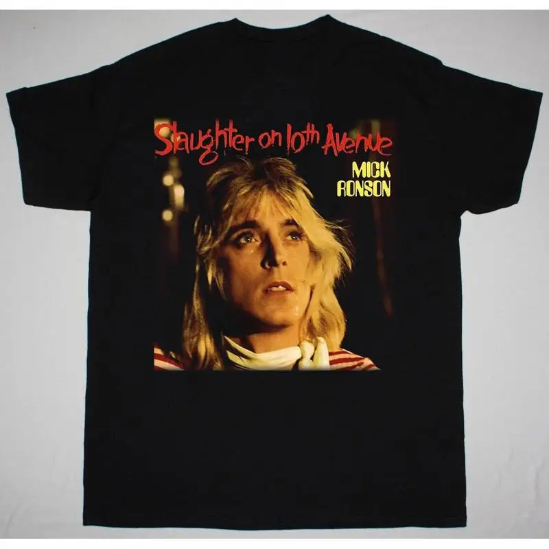 

Новая черная футболка всех размеров Mick Ronson Slaughter On 10th Avenue