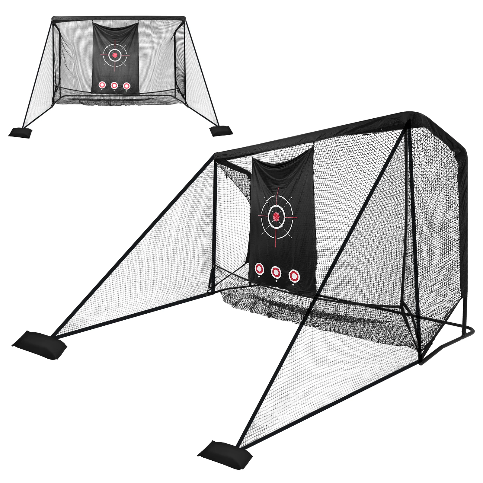 

Golf Hitting Nets 10x7FT Heavy-Duty Golf Cage Practice Hitting Net for Backyard Driving Chipping for Outdoor Indoor