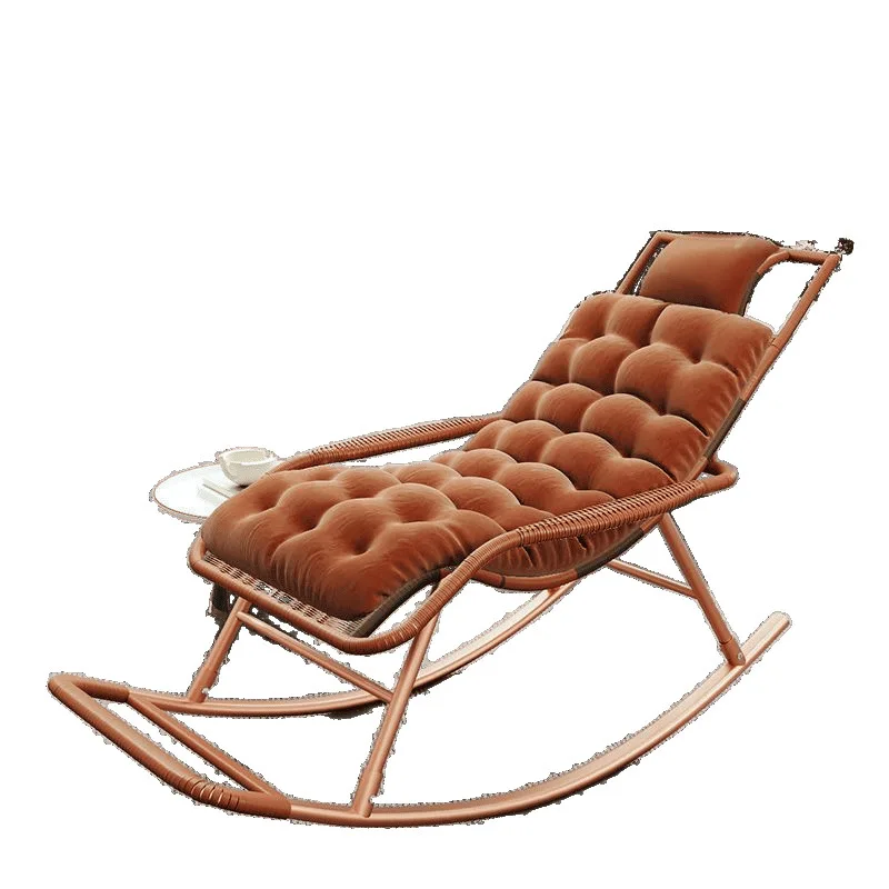 

Rocking chair, rattan chair adult nap recliner living room balcony lazy