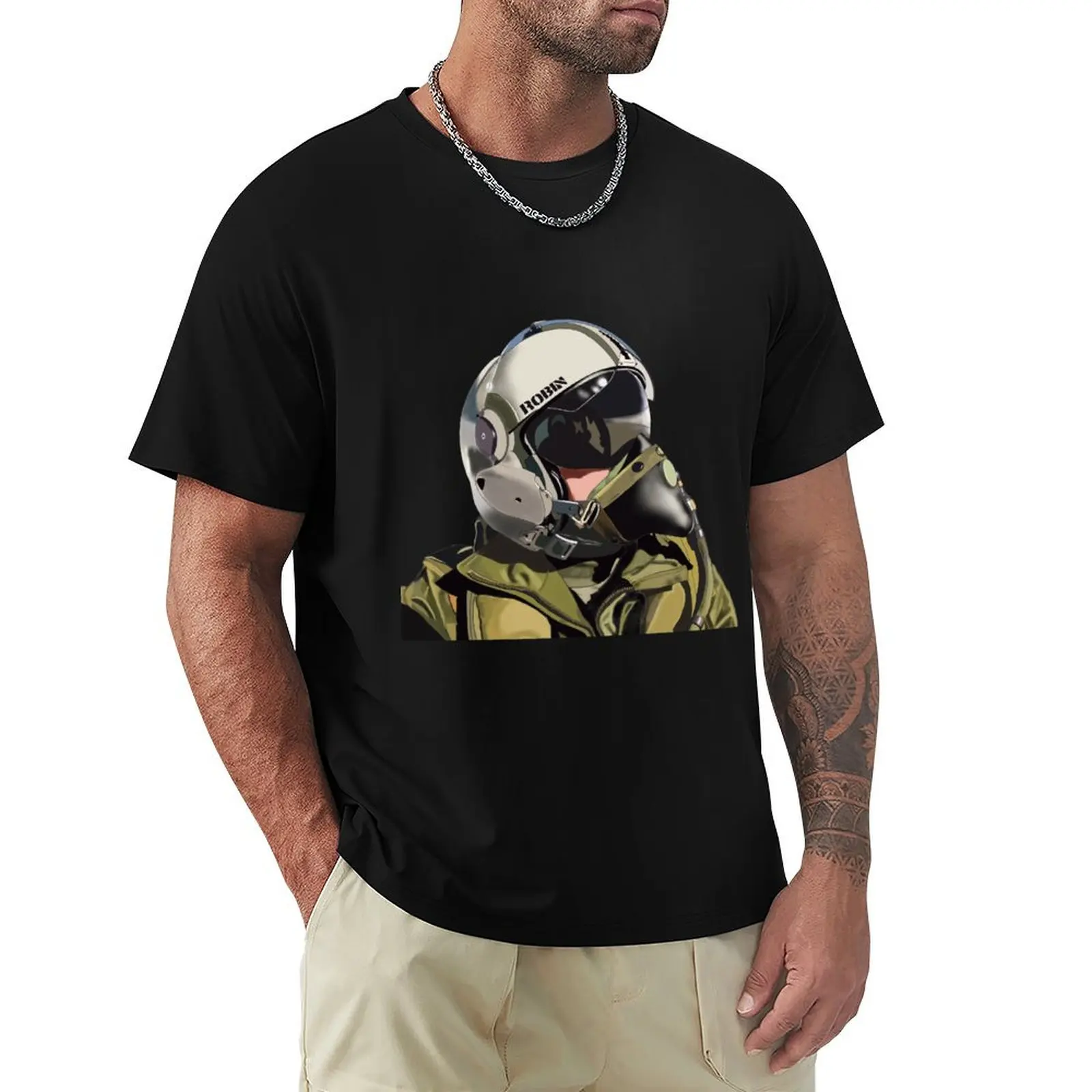 

Robin Fighter Pilot T-Shirt quick-drying Louboutins football t shirt valentines boutique clothes T-shirt men