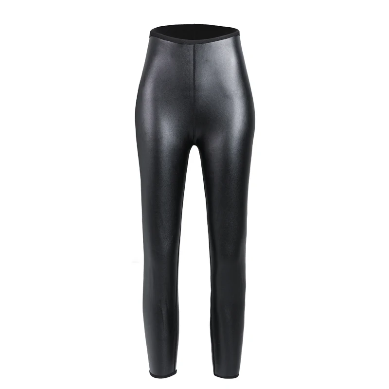 Leggings en similicuir taille haute pour femmes, pantalons en cuir P commandés, Body Shapers, entraîneur de taille, culotte de contrôle, vêtements en saillie, pantalons longs