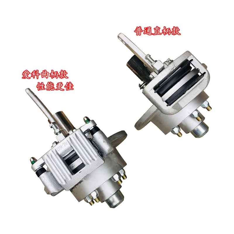 Trailer Crank Caliper Straight Axle 5‑114.3 PCD Mechanical Cable Disc Brake Hub Single Unit Accessory