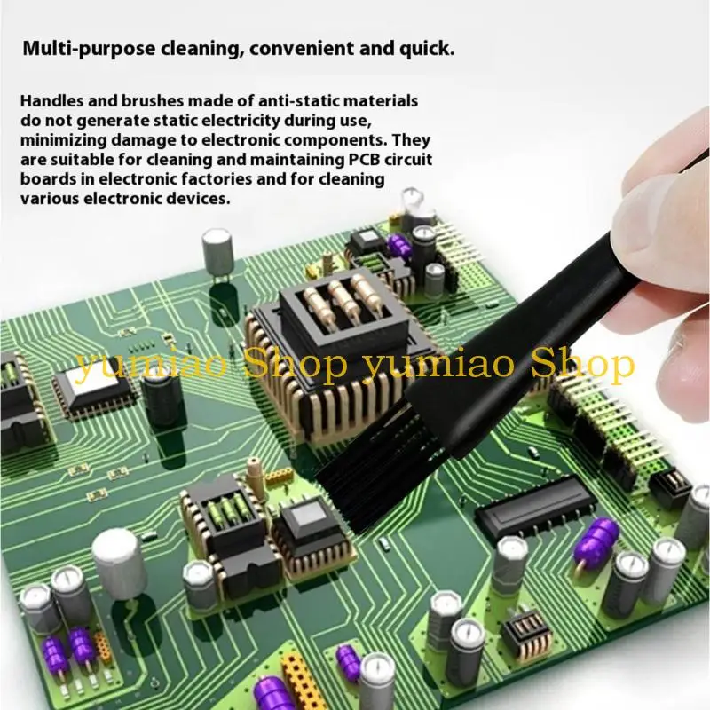 587B Multi Purpose Tiny Cleaning Brushes For Computer Dust Removal Brush Set 6pcs