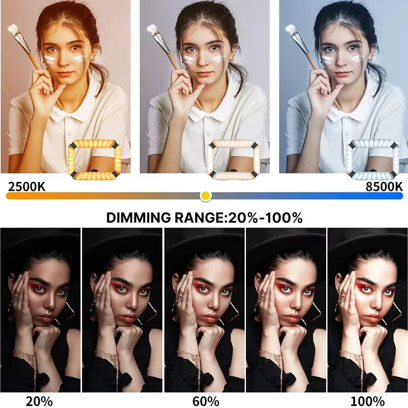 Original Ulanzi U200 Intelligent Handheld Video Drilling Rig With Ring LED Selfie Light Compatible With Mobile Phone Camera