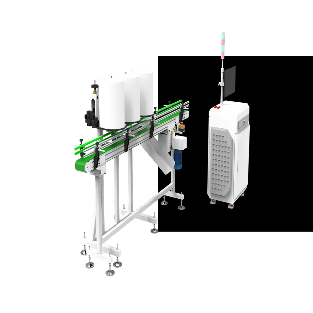 Industrial Food & Beverage Machinery Inspection for Metal Cans High Accuracy Automated Visual Defect Detection OCR Technology