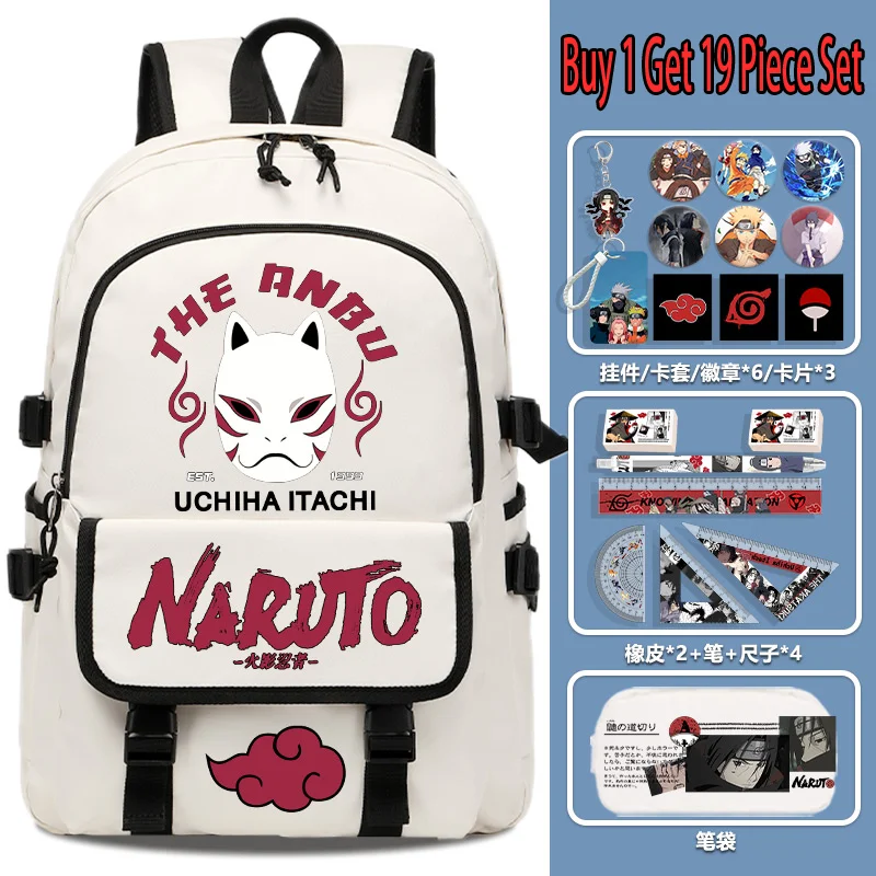 

2025 New Naruto Shuriken Anime Bookbag for Teens, Deluxe Large Capacity Lightweight School Backpack, Back to School Backpack