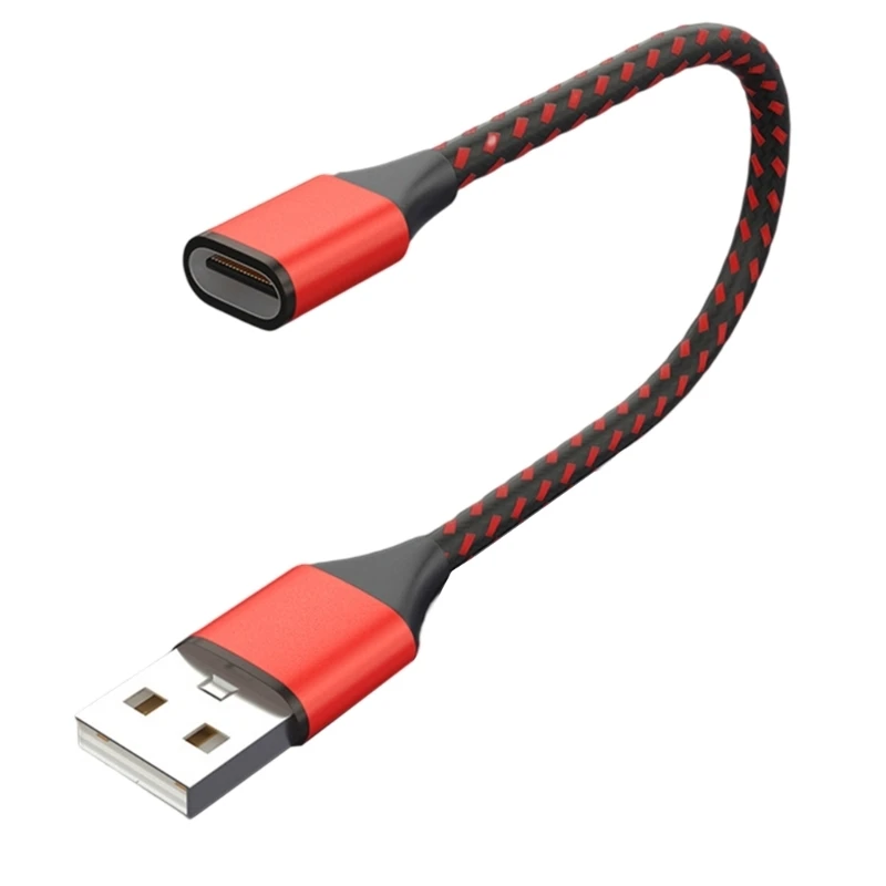 Przedłużacz USB C typu C żeński na USB 2.0 męski przedłużacz konwerter Adapter do przesyłania danych do telefonu laptopa