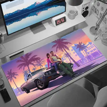 GTA 6 Mouse Pad Gaming Mat Pc Gamer Xxl Mouse Pad 900x400 Desktop Diy Gaming Computer Table Accessories Office Mousepad Mats