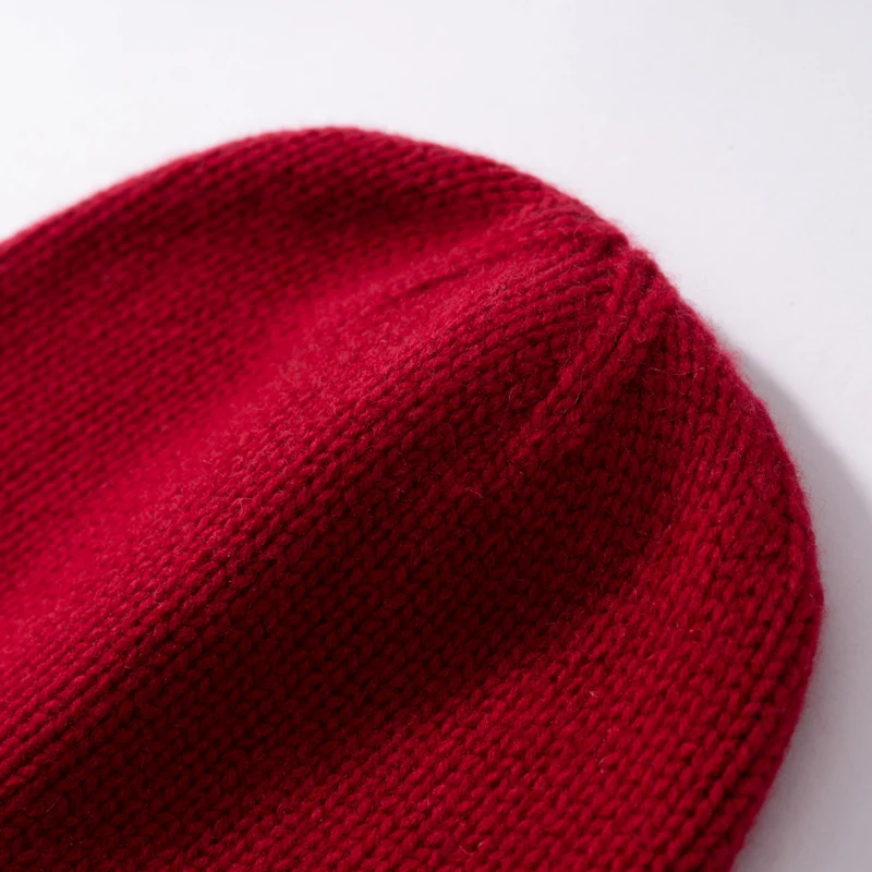 MERRILAMB Hohe Qualität Reinem Kaschmir frauen Winter Dicke Gestrickte Hut Im Freien Weiche Warme Ohrenschützer Aviator Caps Weibliche Bomber Hüte – Detail 27