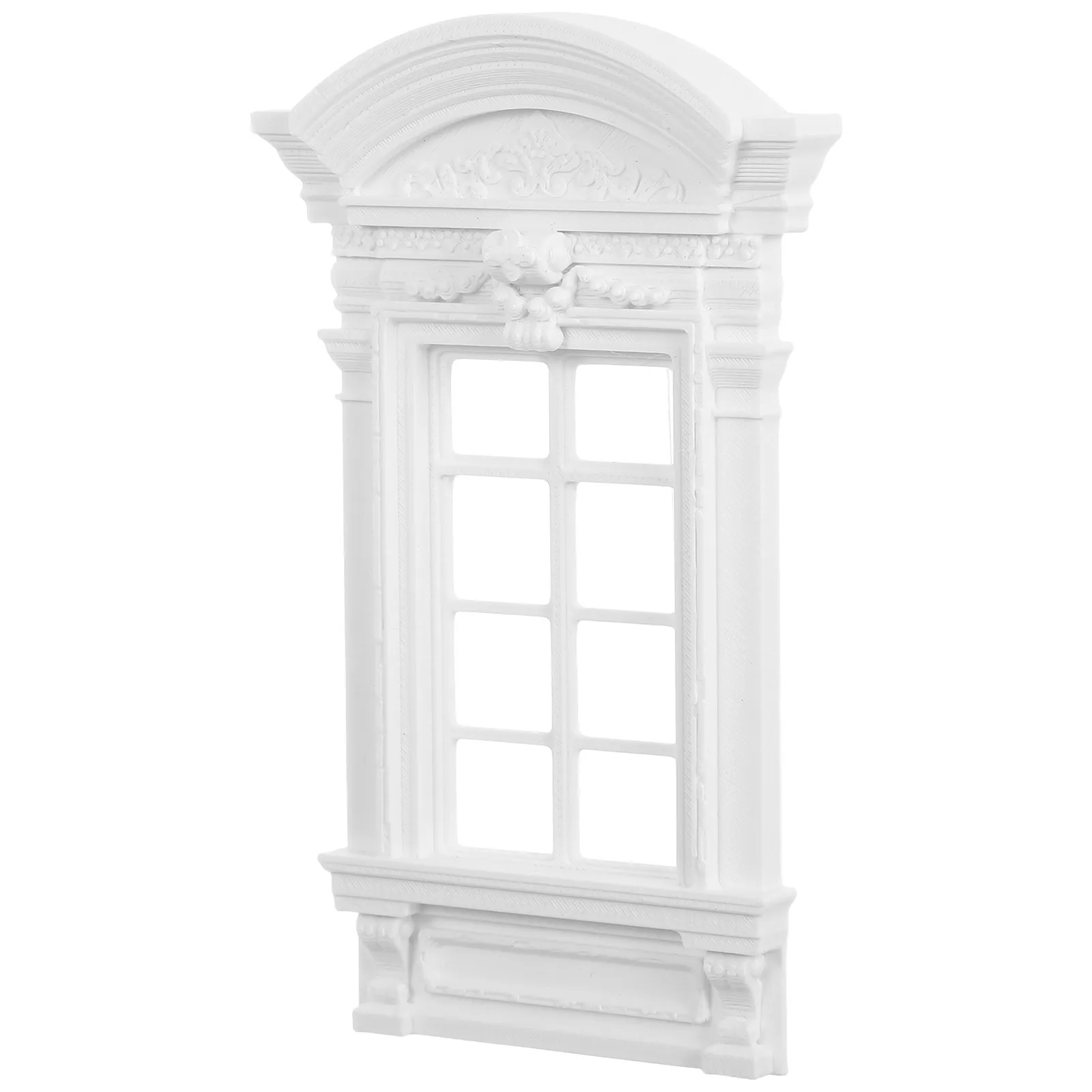 

Миниатюрная оконная рамка в европейском стиле для кукольного домика, набор для рукоделия, декор для дома, для коллекционеров, дизайн в виде римской колонны, пластик, миниатюрный размер