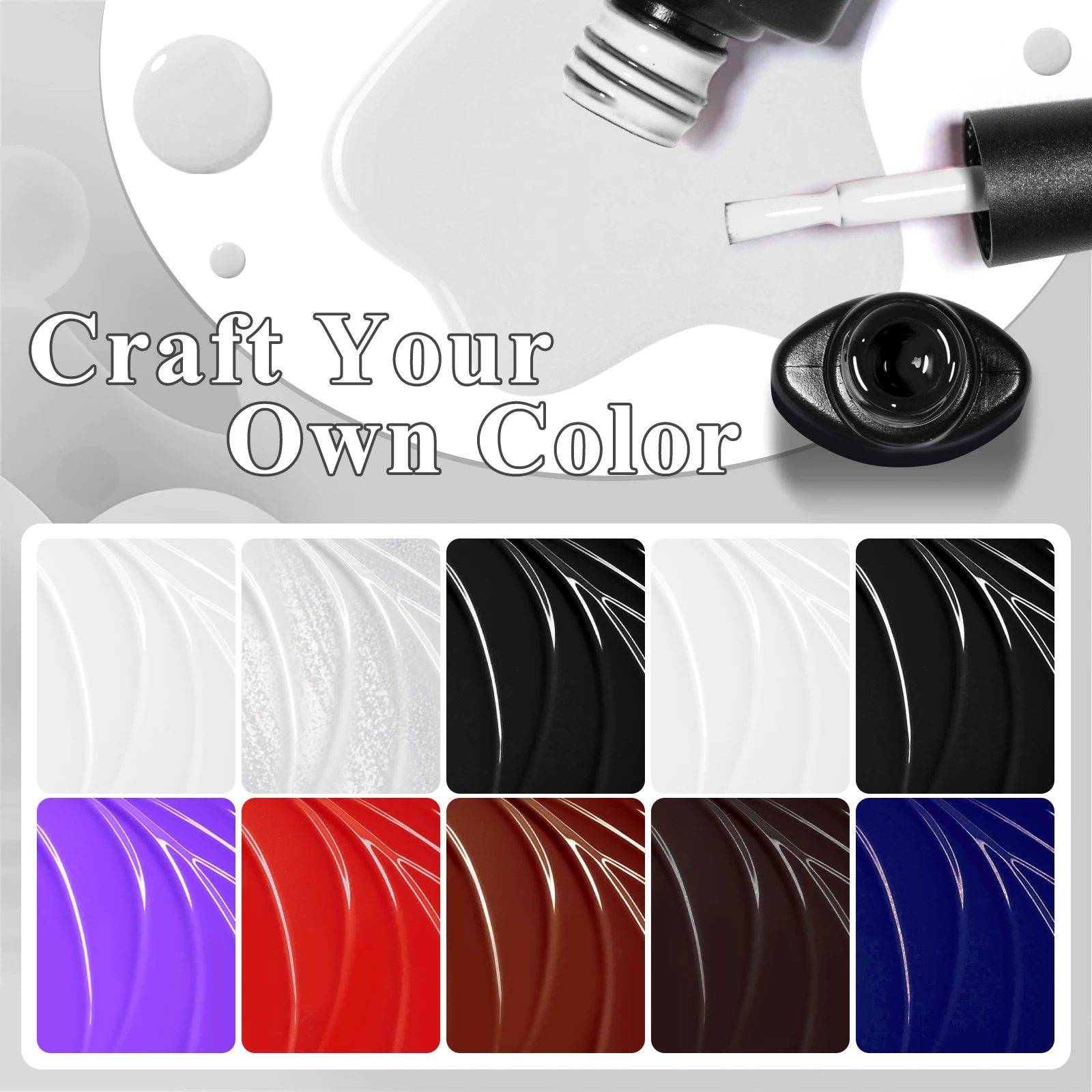 12 قطعة فرقعة جيل طلاء الأظافر مجموعة أحمر أسود تكسير مسمار ورنيش سريعة الجافة هلام الهجين مع قاعدة معطف فوقي مانيكير الورنيش عدة #3