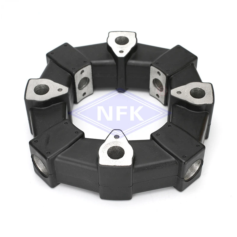 50A/50AS Aluminum Block+rubber Assembly Connection Rubber Engineering Machinery Equipment Shock Absorption Coupling