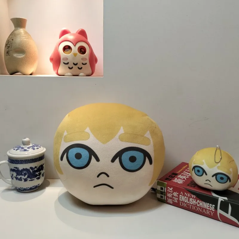 Arlert Erwin Smith Levi Ackerman Q Version Mantou And Dumpling Kneading Plush Pendant Cute Stuffed Anime Pillow Room Decor