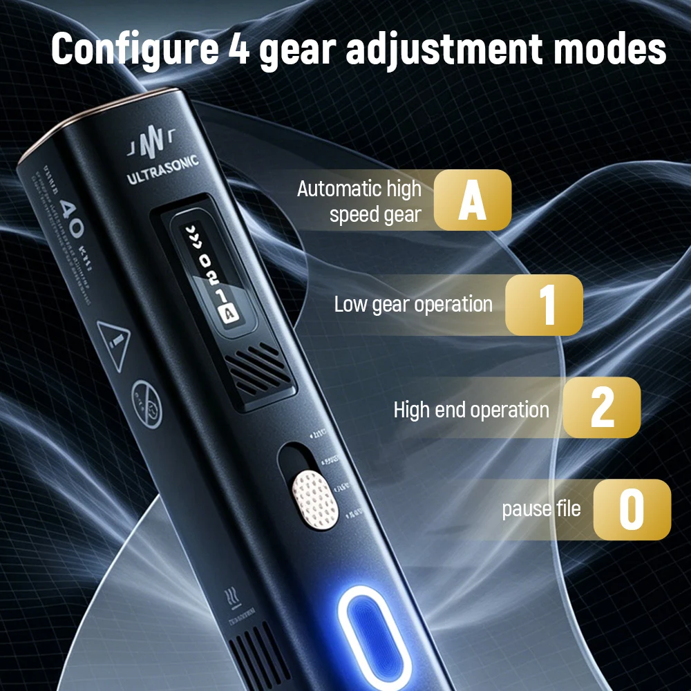 JAKEMY JM-Y10 PRO 2 in 1 Handheld Ultrasonic Cutting Knife, Electric Graver Ultrasonic Cutter for Phone Repair & DIY Engraving