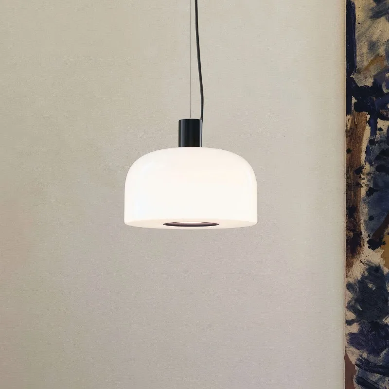 Contemporary Minimalists Pendant Lights Glass Lampshade Hanging Lamp Living Room Bedside Dining Room