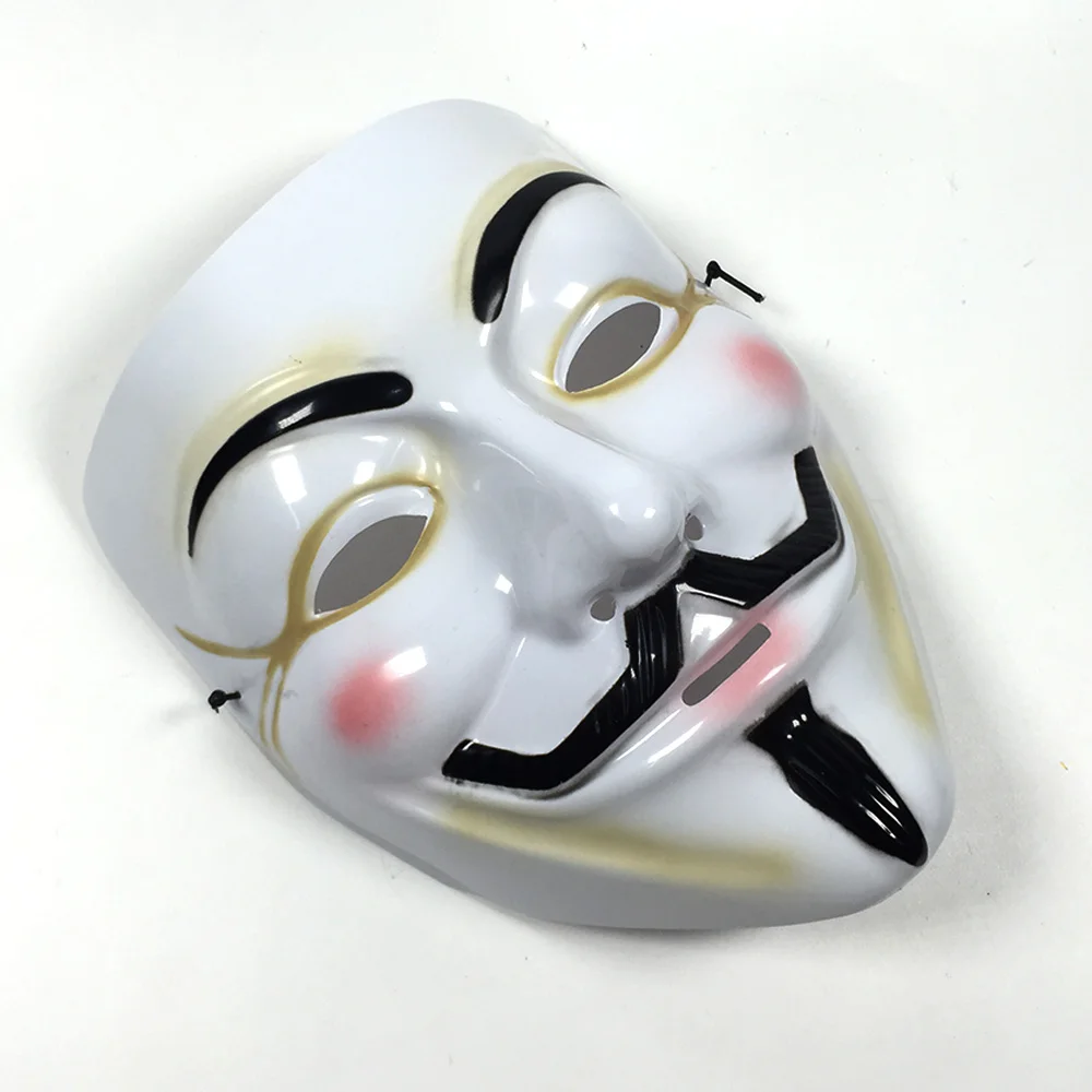 Fashion 12v Car Decoration Halloween Luminous Movie Theme Mask LED Light Anonymous Car Mask V for Vendetta Party Glowing Mask