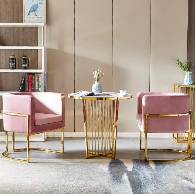 

Chair Single sofa American fabric lightweight luxury sofa chair Modern simple living room Nordic leisure armchair