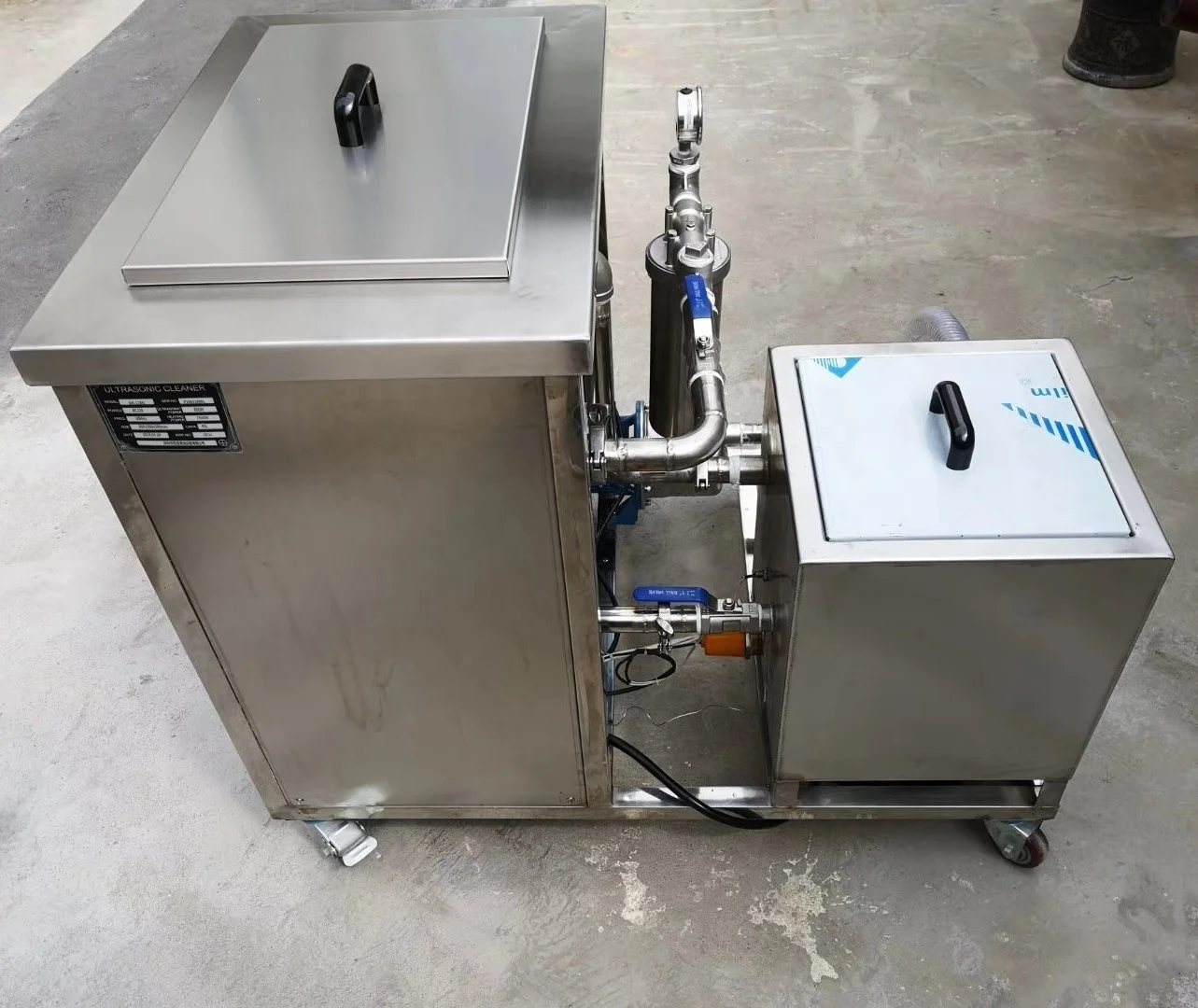 CJ-120G 45L  High Capacity Industrial Electric   sonic Cleaner Machine  Filter tank for Cleaning PCB Vinyl Record Car Parts