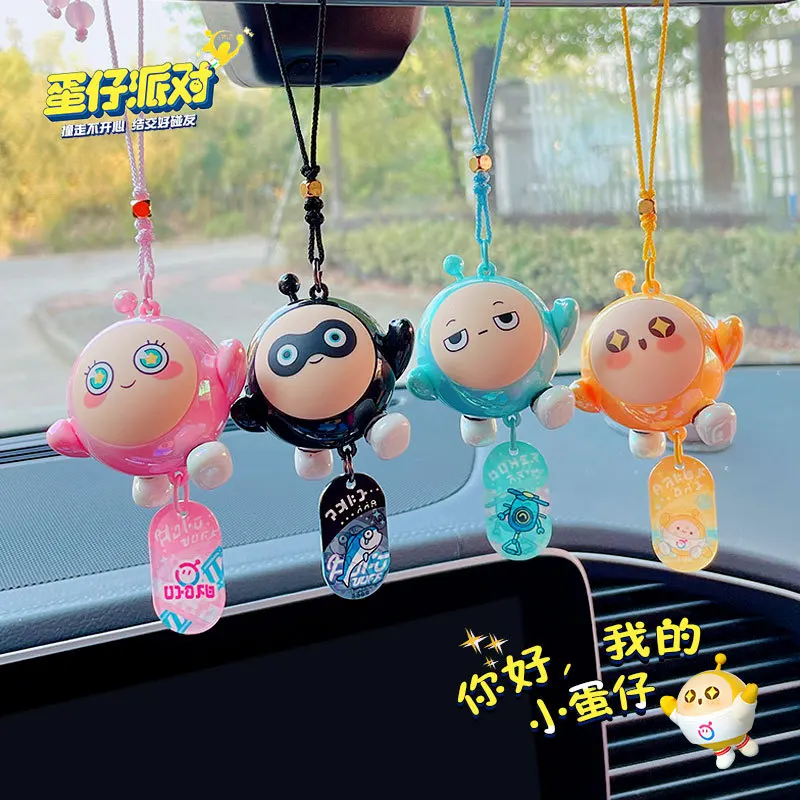 Hot Cartoon Games Eggy Party Series Keychain ABS  Creative Keychain Doll Car Decoration Backpack Pendant Toys Gift