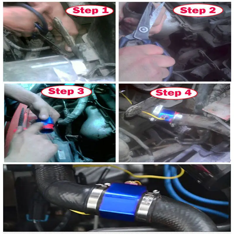 38 مللي متر درجة حرارة الماء المشتركة الأنابيب الاستشعار قياس خرطوم المبرد محول #6