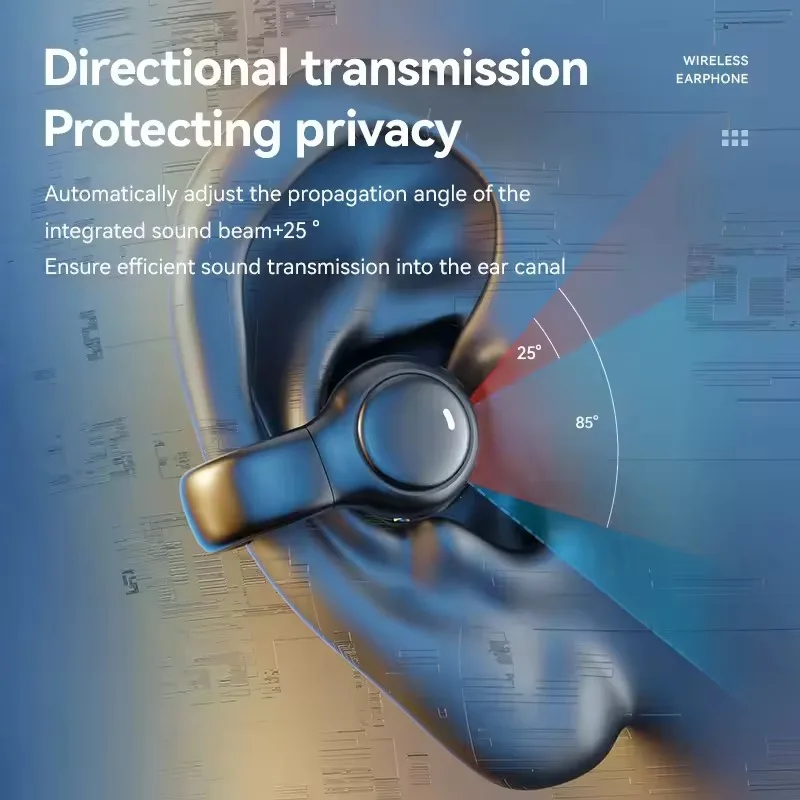 سماعات أذن لاسلكية أصلية M47 سماعات بلوتوث للحد من الضوضاء سماعات توصيل العظام مع ميكروفون مجاني #6