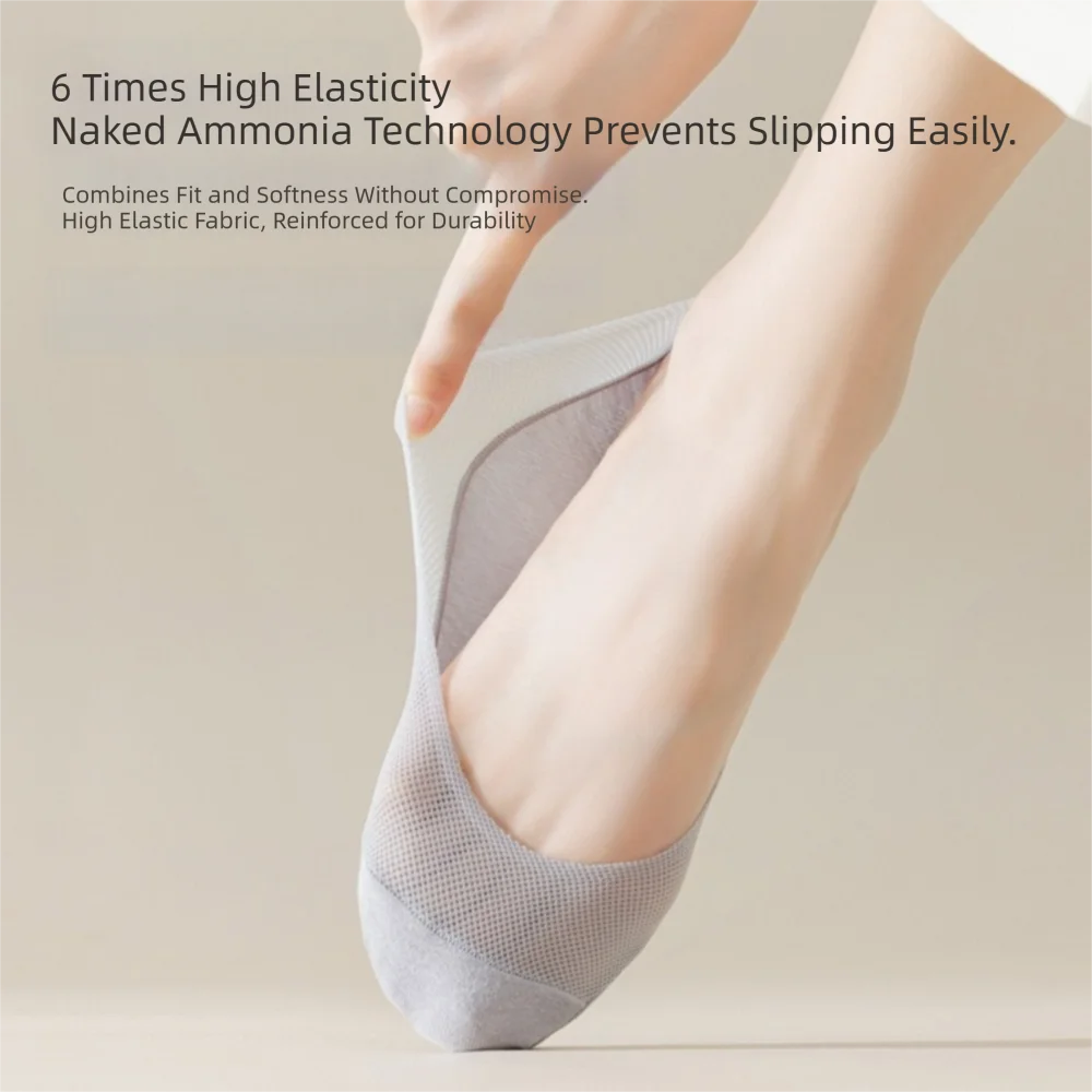 No Show Sock Women - 5 Paar Hoge Kwaliteit Mesh Ademende