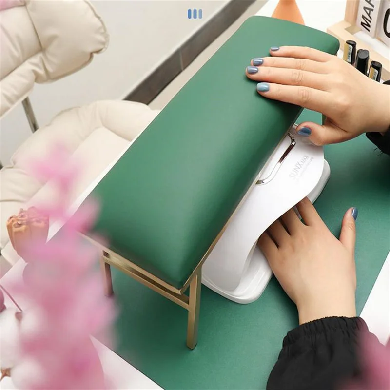 Top Quaility PU LeatherMarble Nail Hand Rest Pillow Hand Cushion Pillow Holder Nail Art Stand For Manicure Table For Nail Salon