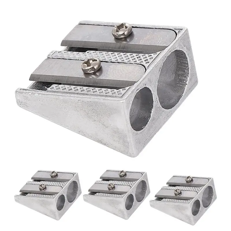 Pencil Sharpener For Kids Ergonomic Metal School Crayon Sharpener Stationery Accessories For School Classroom Office